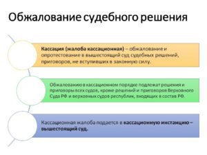 Кассационная жалоба на апелляционное определение, теория и практика