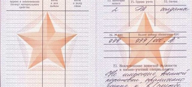 Категория учета в военном билете &mdash; разница между группами запаса