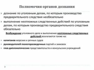 Компетенция таможенных органов как дознания при возбуждении уголовного дела