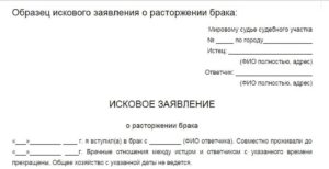 Куда подавать исковое заявление образец