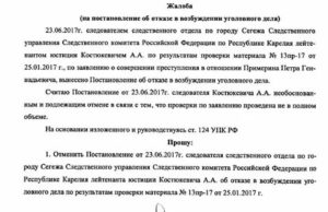 Куда жаловаться если отказывают в возбуждении уголовного дела прокуратура