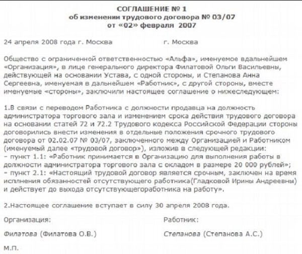 Можно ли изменить сроки действия срочного трудового договора