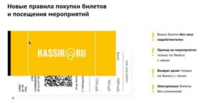 Можно ли вернуть билет на концерт без чека