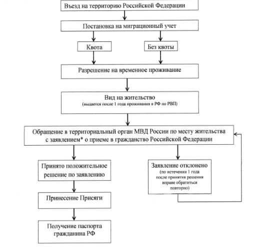 На чье имя подается заявление о приеме в гражданство российской федерации