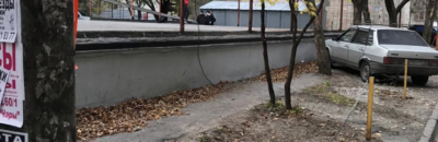 Незаконный захват территории под парковку