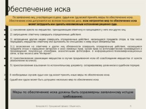 Обеспечение иска в арбитражном процессе