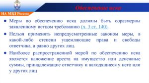 Обеспечение иска в гражданском процессе