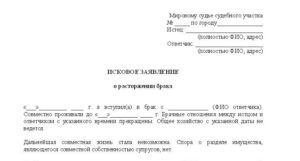 Образец искового заявления мировому судье. Правила составления.