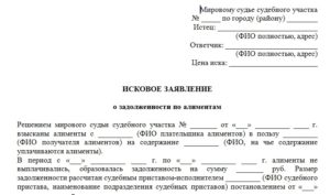 Образец искового заявления об определении расчета задолженности
