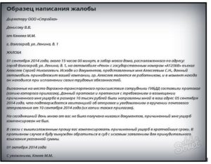 Образец коллективной жалобы на сотрудника охраны