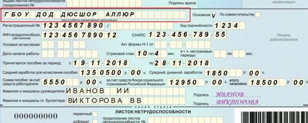 Оформление электронного больничного листа: как получить, образец заполнения