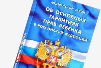 Основные положения фз &laquo;об основных гарантиях прав ребенка в рф&raquo;