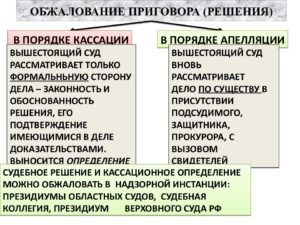 Отличие апелляционной жалобы от кассационной и надзорной