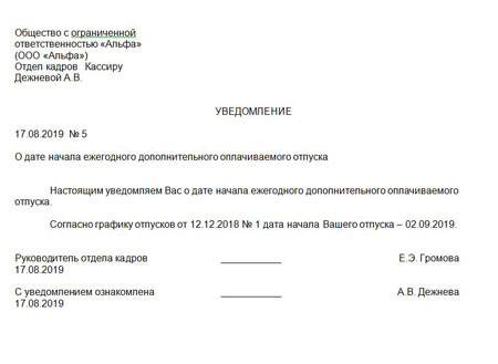 Отпуск за ненормированный рабочий день &mdash; что говорится в тк рф