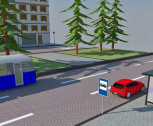 Парковка после автобусной остановки