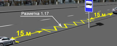 Парковка после автобусной остановки