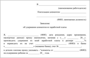 Перечень необходимых документов для удержания алиментов