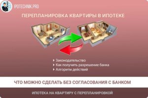 Перепланировка квартиры покупка в ипотеку