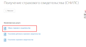 Подать заявление на смену снилс через госуслуги