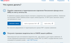 Подать заявление на смену снилс через госуслуги