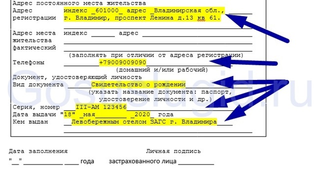 Получение снилса на ребенка через портал госуслуг