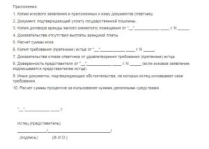 Претензия по договору аренды нежилых помещений