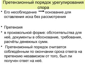 Претензионный порядок иски в порядке регресса