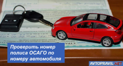 Проверка автомобиля на наличие полиса ОСАГО