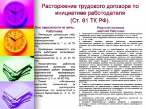 Расторжение трудового договора по инициативе работника или работодателя. Основания, образцы используемых документов
