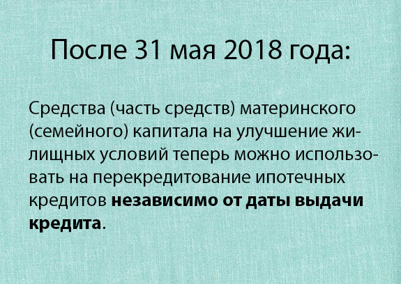 Рефинансирование ипотеки с материнским капиталом