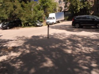 Самозахват дворовой территории под парковку