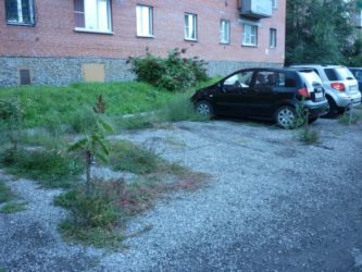 Самозахват дворовой территории под парковку