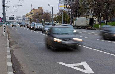 Штраф за движение по автобусной полосе