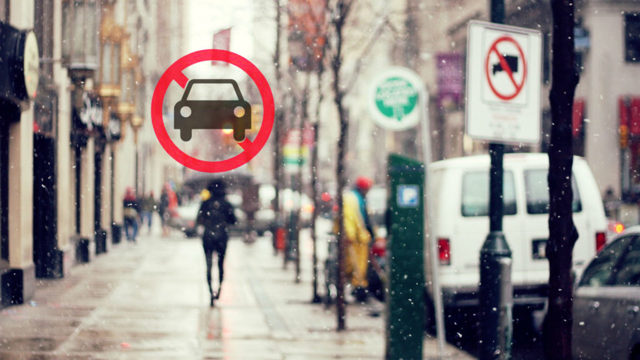 Штраф за езду по тротуару