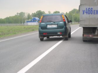 Штраф за обгон через двойную сплошную
