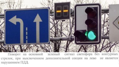 Штраф за поворот не по стрелке светофора