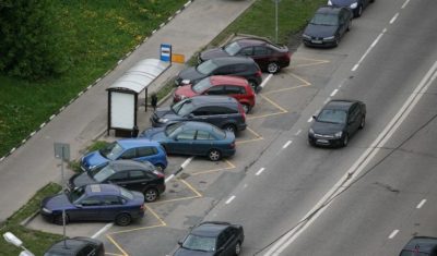 Штраф за стоянку на автобусной полосе