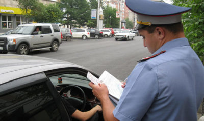 Штраф за вождение без документов на машину