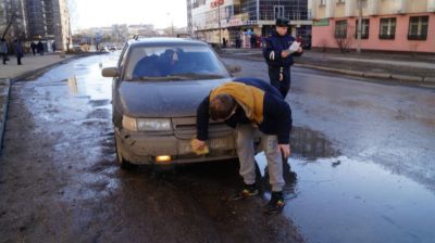 Штраф за выезд с грязными колесами