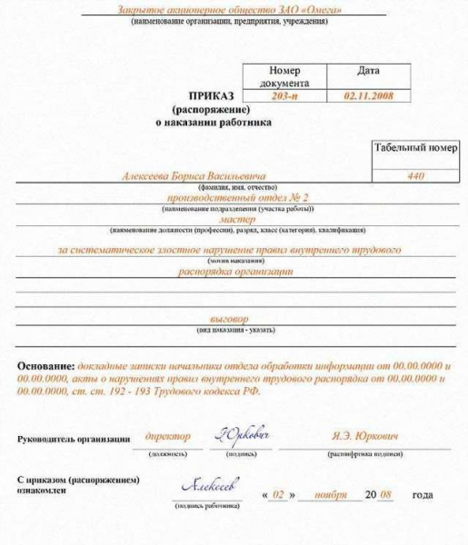 Служебная записка на премирование сотрудника: образец