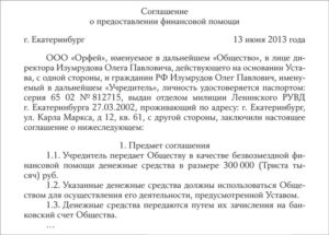 Соглашение об установлении сроков возврата денежных средств по договору займа