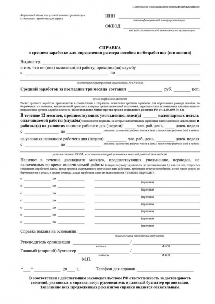 Справка о заработной плате: образец и правила оформления