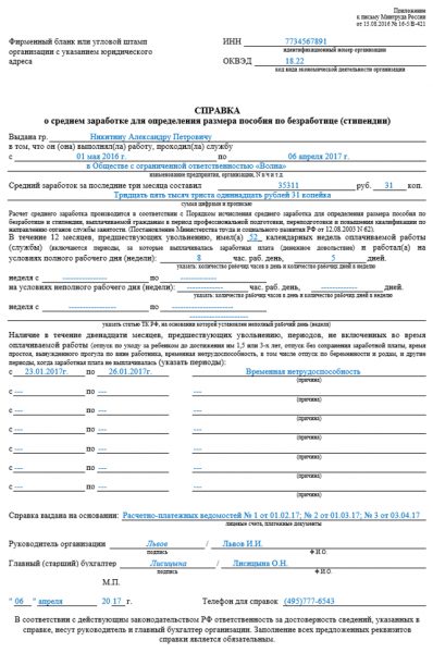 Справка о заработной плате: образец и правила оформления