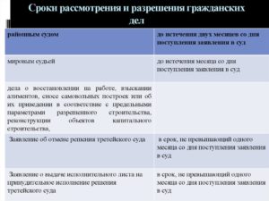 Сроки рассмотрения иска на регистрацию самостроя в суде