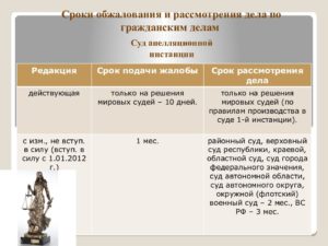 Сроки рассмотрения искового заявления в районном суде по гражданским