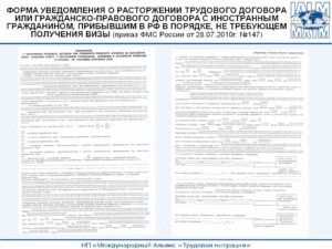 Трудовой договор с иностранным гражданином образец бланк