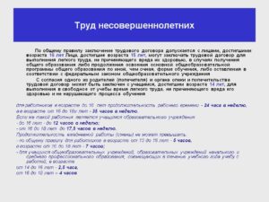 Трудовой договор с несовершеннолетним работником образец бланк