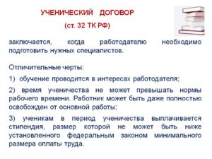 Ученический договор это