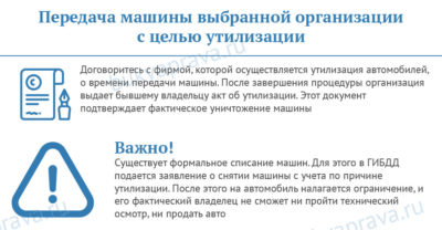 Утилизация транспортного средства в ГИБДД