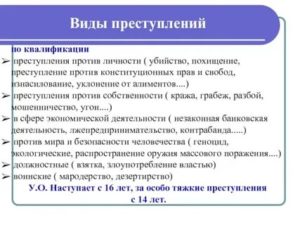 Видовые объекты по отношению к преступлениям против личности